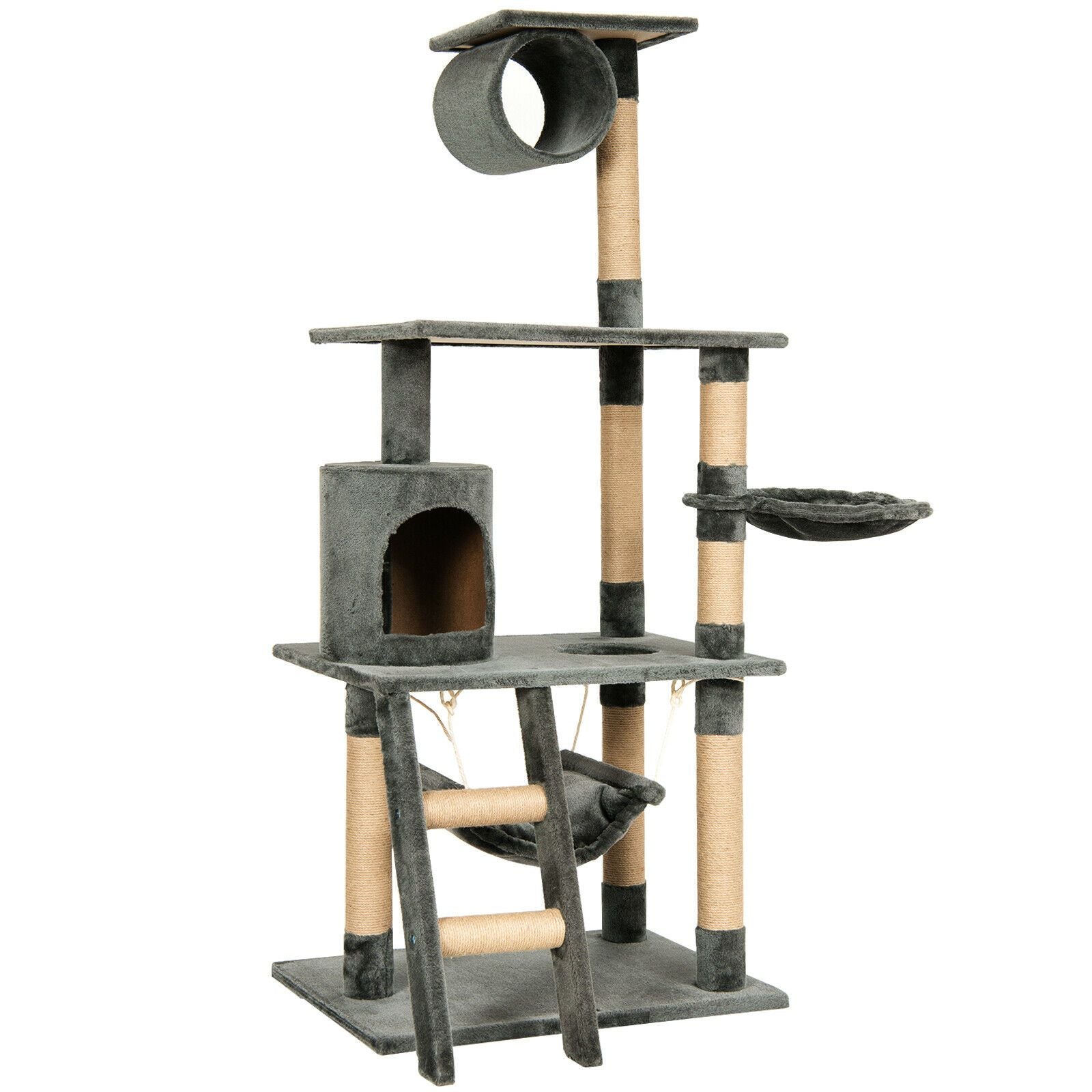 Multi-Tiered Cat Scratching Post and Tree