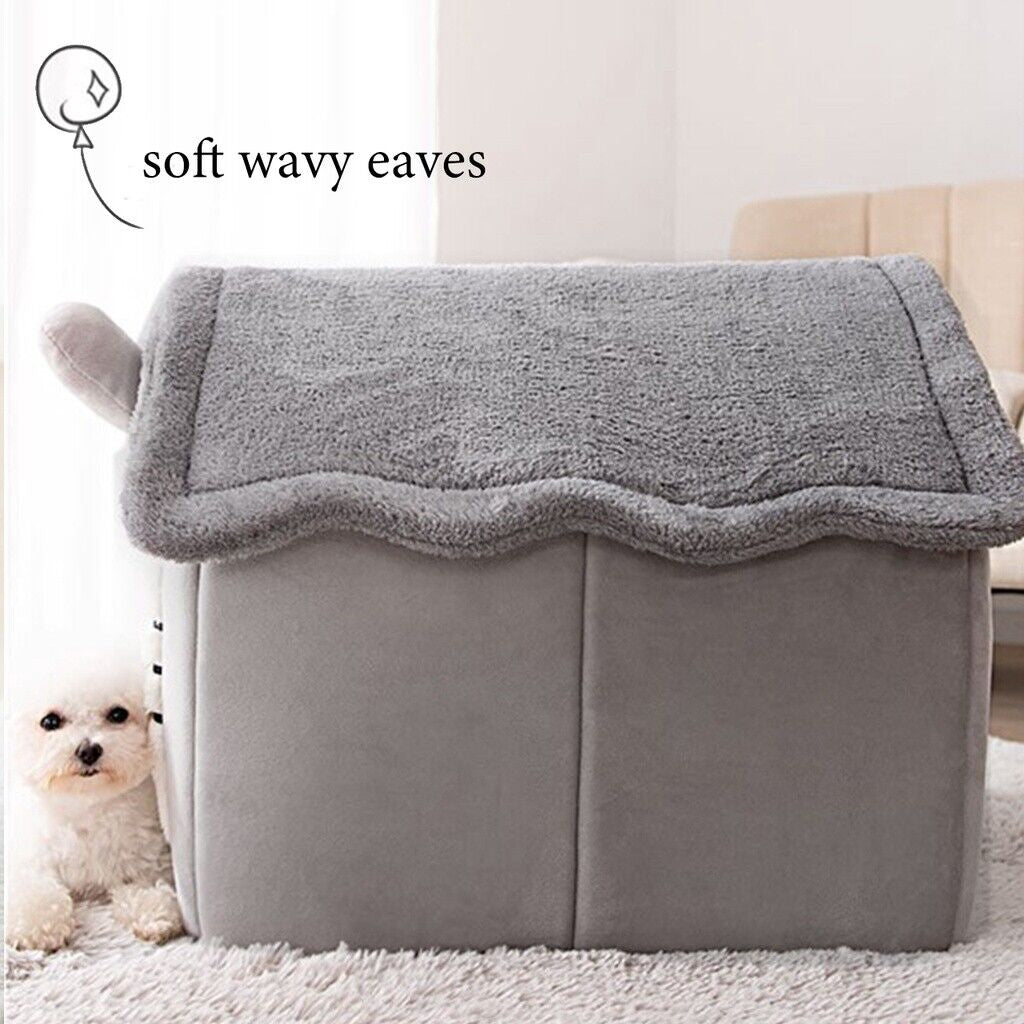 Cozy Igloo Fleece Cave Bed for Cats and Dogs - Soft, Washable, and Perfect for All Seasons