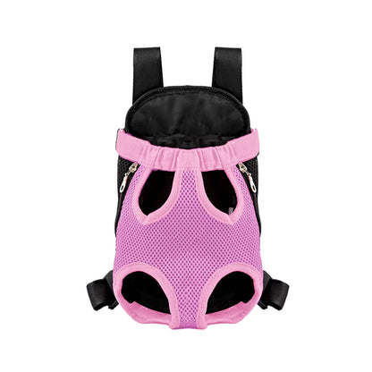 Adjustable Pet Carrier Backpack for Cats and Dogs - Portable Outdoor Travel and Hiking Bag
