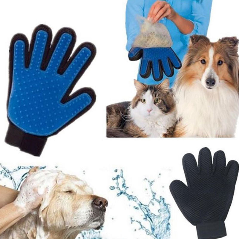 Transform Your Pet Grooming Routine with the Magic Glove - Ultimate Deshedding and Massage Mitt for Cats and Dogs