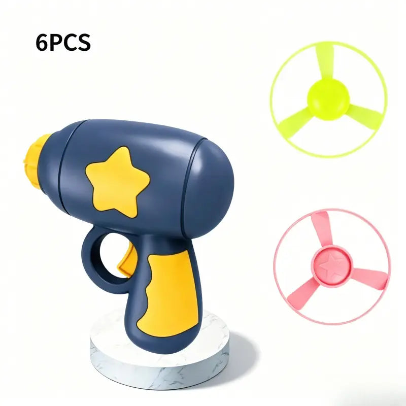 6-Piece Interactive Cat Fetch Toy Set with Launcher and Flying Disc for Indoor Play