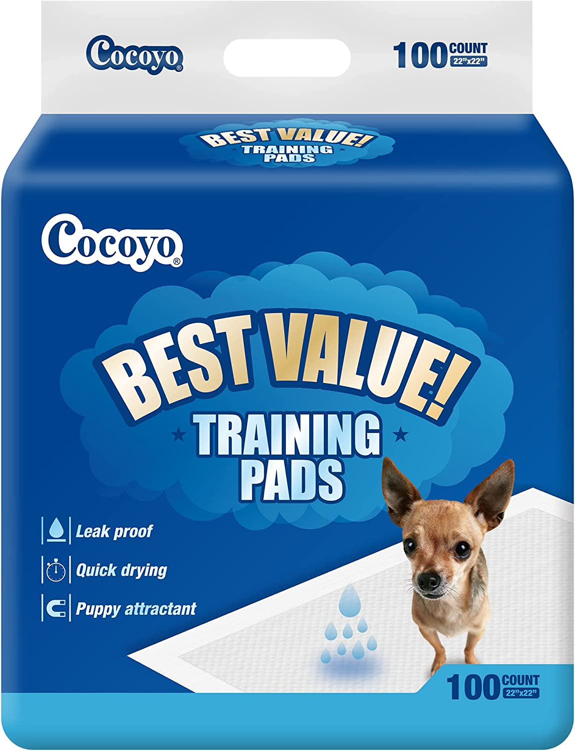 All-Absorb Super Absorbent Dog Training Pads, 100 Pack, 5-Layer Design, 56cm x 56cm