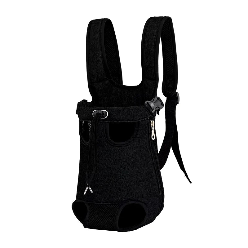 Adjustable Pet Carrier Backpack for Cats and Dogs - Portable Outdoor Travel and Hiking Bag