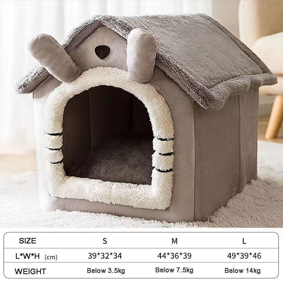 Cozy Igloo Fleece Cave Bed for Cats and Dogs - Soft, Washable, and Perfect for All Seasons