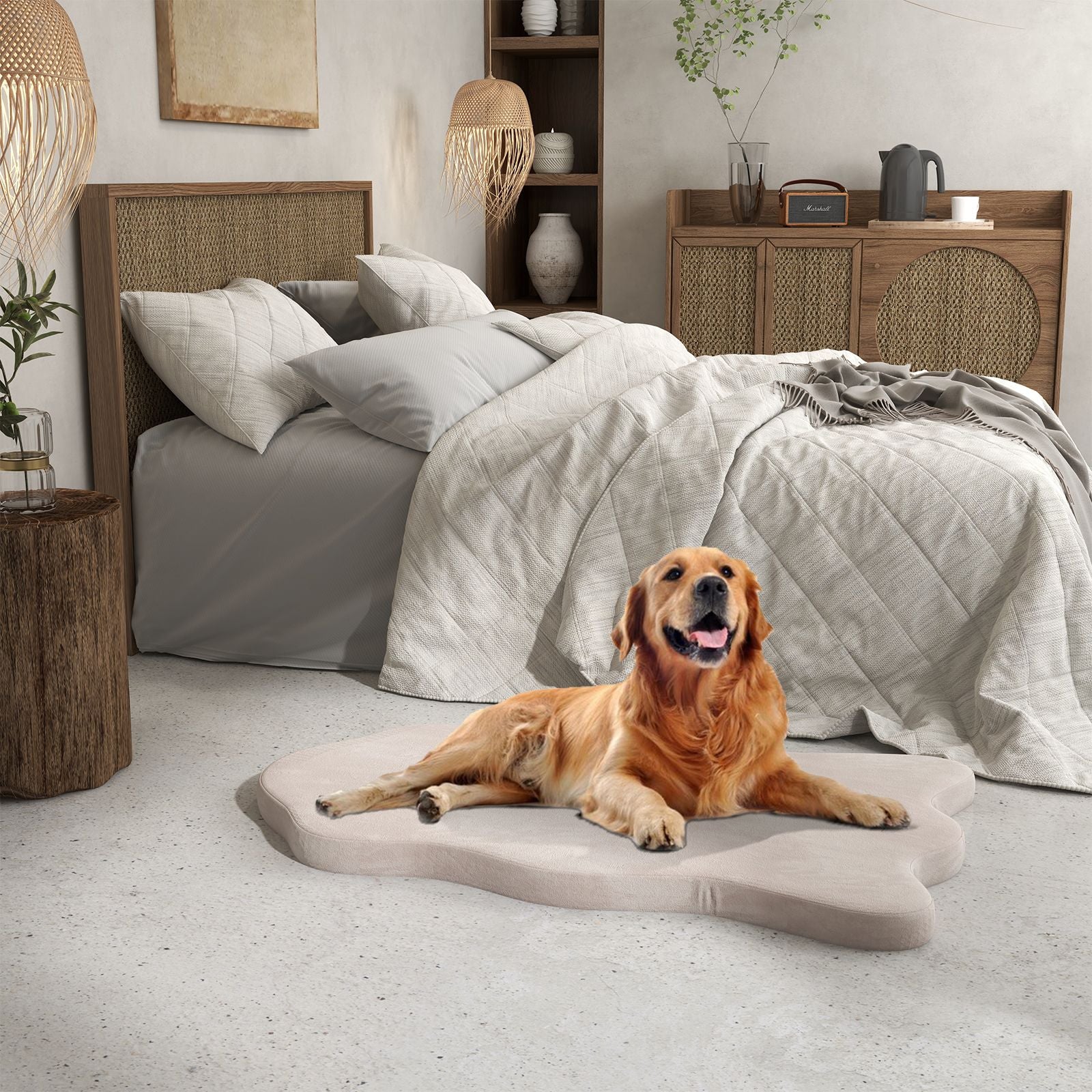 Premium Memory Foam Large Dog Bed with Removable Cover