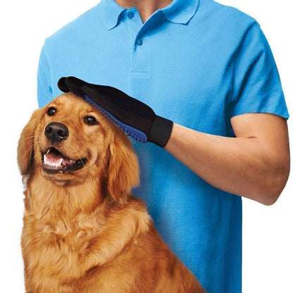 Transform Your Pet Grooming Routine with the Magic Glove - Ultimate Deshedding and Massage Mitt for Cats and Dogs