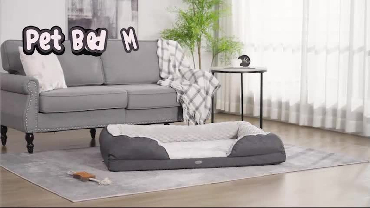 Indulge Your Small Dog with Our Cozy Brown Calming Bed - Anti-Slip Design for Ultimate Comfort