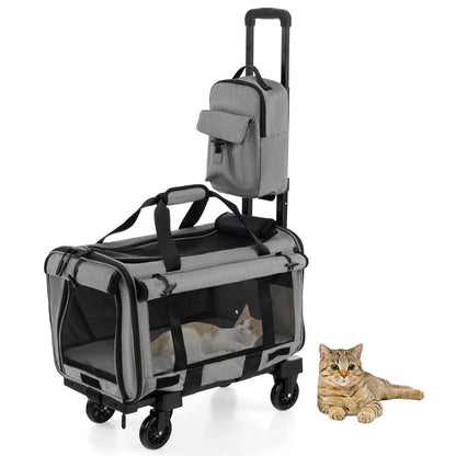 Premium Rolling Carrier for Small and Medium Pets