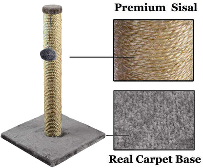 Cat Scratching Post - 40cm Sisal Pole for Kittens and Cats - New Design