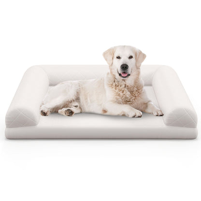 Luxury Orthopedic Dog Bed with 3-Sided Bolster for Ultimate Comfort and Support