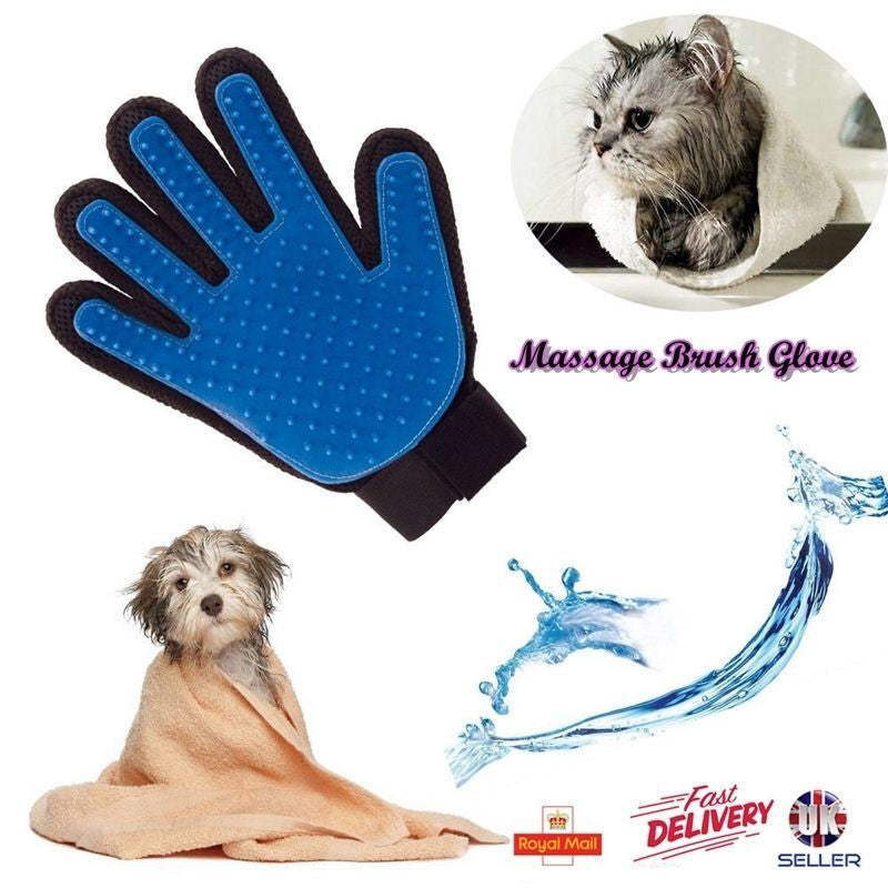 Transform Your Pet Grooming Routine with the Magic Glove - Ultimate Deshedding and Massage Mitt for Cats and Dogs