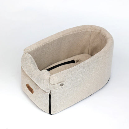 Portable Dog Car Seat Bed and Carrier for Small Dogs and Cats - Safe Travel Bag Accessories for Pets