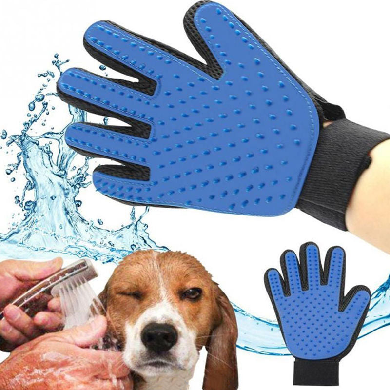 Transform Your Pet Grooming Routine with the Magic Glove - Ultimate Deshedding and Massage Mitt for Cats and Dogs