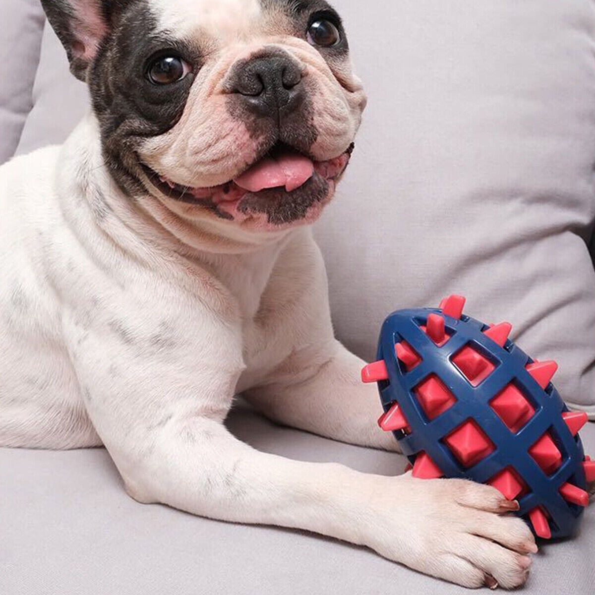Durable Dog Toys for Aggressive Chewers - Squeaky Chew Ball Gift for Dogs
