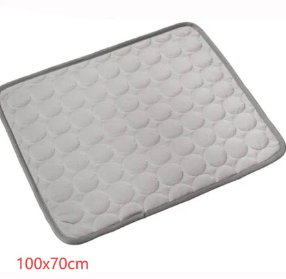 Cooling Ice Silk Pet Bed for Dogs and Cats - Summer Comfort Solution