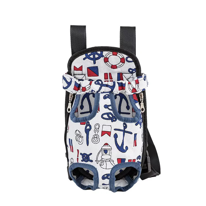 Adjustable Pet Carrier Backpack for Cats and Dogs - Portable Outdoor Travel and Hiking Bag