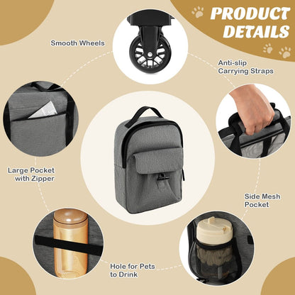 Premium Rolling Carrier for Small and Medium Pets