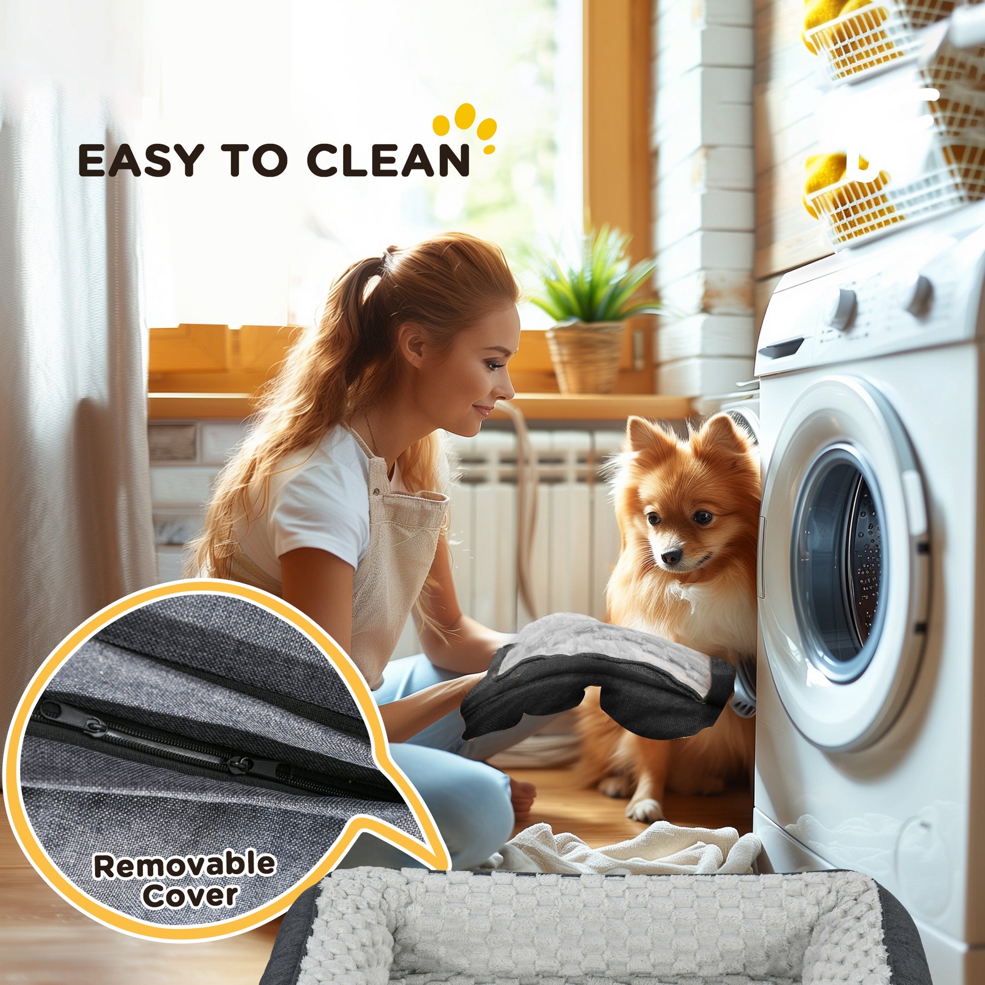 Indulge Your Small Dog with Our Cozy Brown Calming Bed - Anti-Slip Design for Ultimate Comfort