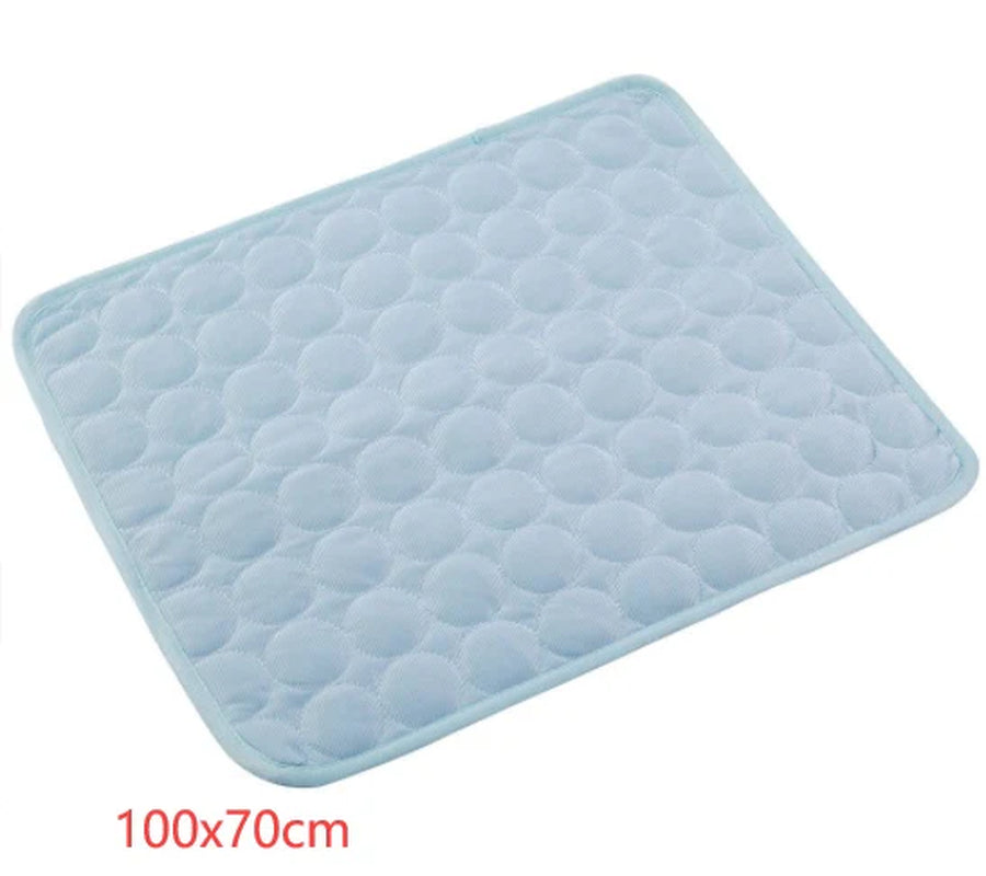 Cooling Ice Silk Pet Bed for Dogs and Cats - Summer Comfort Solution