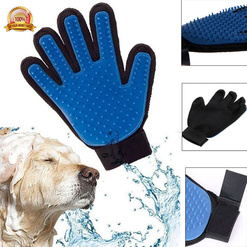 Transform Your Pet Grooming Routine with the Magic Glove - Ultimate Deshedding and Massage Mitt for Cats and Dogs