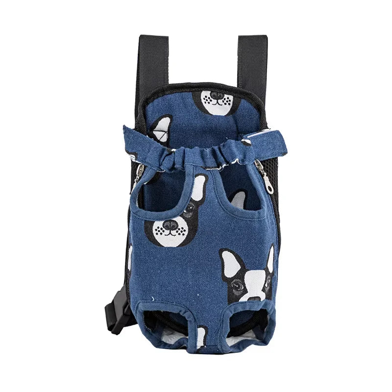 Adjustable Pet Carrier Backpack for Cats and Dogs - Portable Outdoor Travel and Hiking Bag
