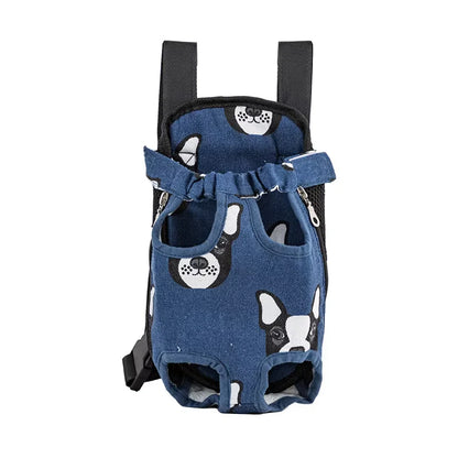 Adjustable Pet Carrier Backpack for Cats and Dogs - Portable Outdoor Travel and Hiking Bag
