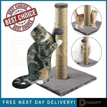 Cat Scratching Post - 40cm Sisal Pole for Kittens and Cats - New Design