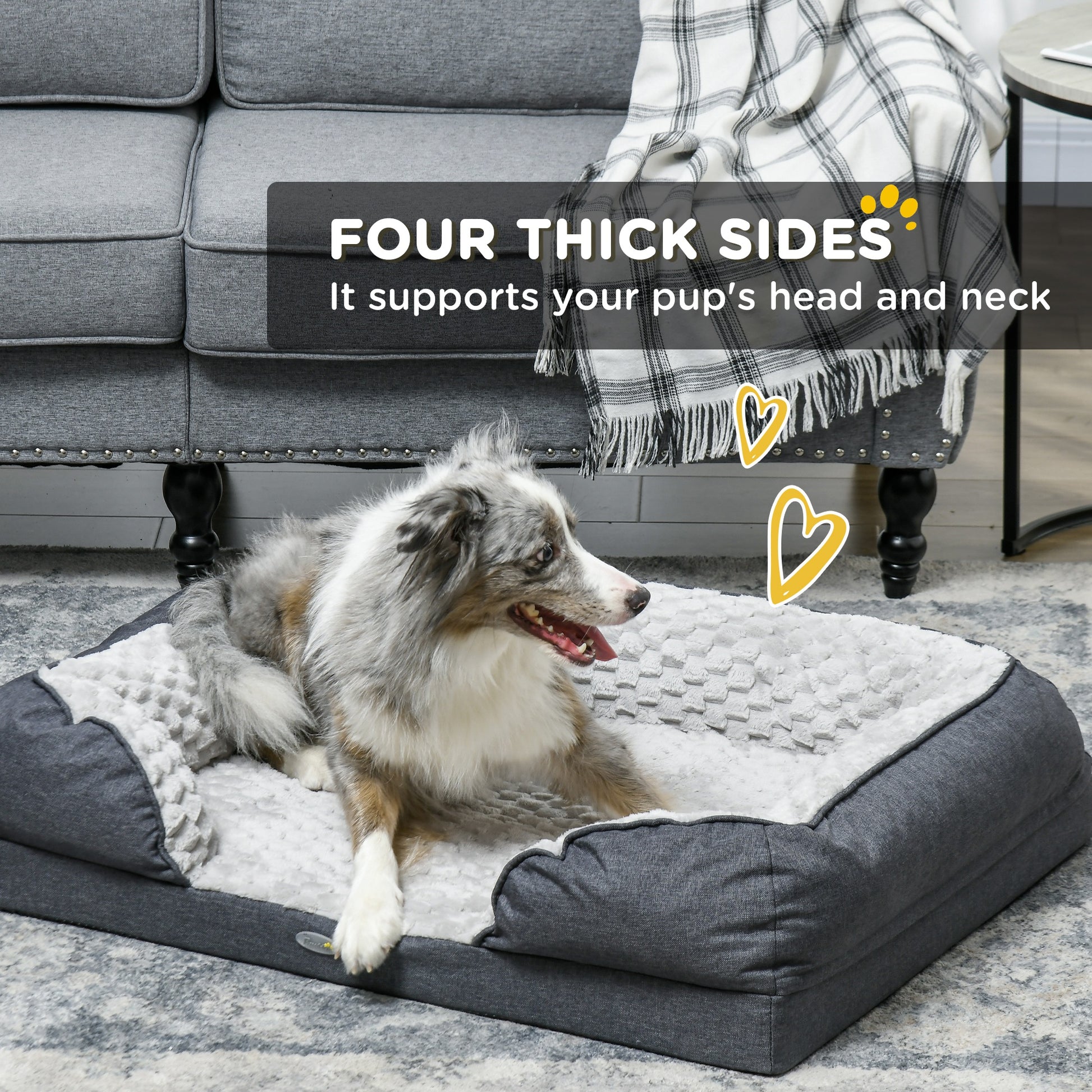 Indulge Your Small Dog with Our Cozy Brown Calming Bed - Anti-Slip Design for Ultimate Comfort