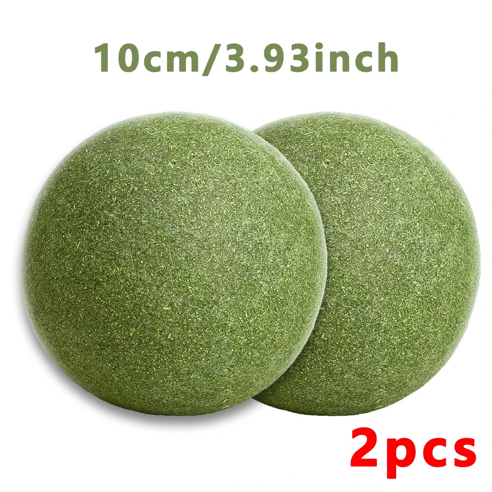 Catnip Balls - Lickable Snack and Dental Toy for Small to Medium Cats