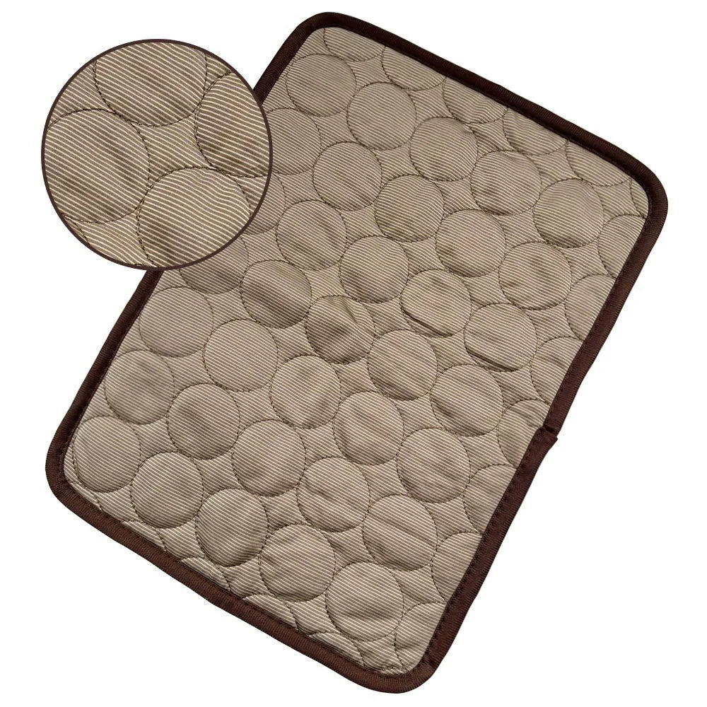 Cooling Ice Silk Pet Bed for Dogs and Cats - Summer Comfort Solution