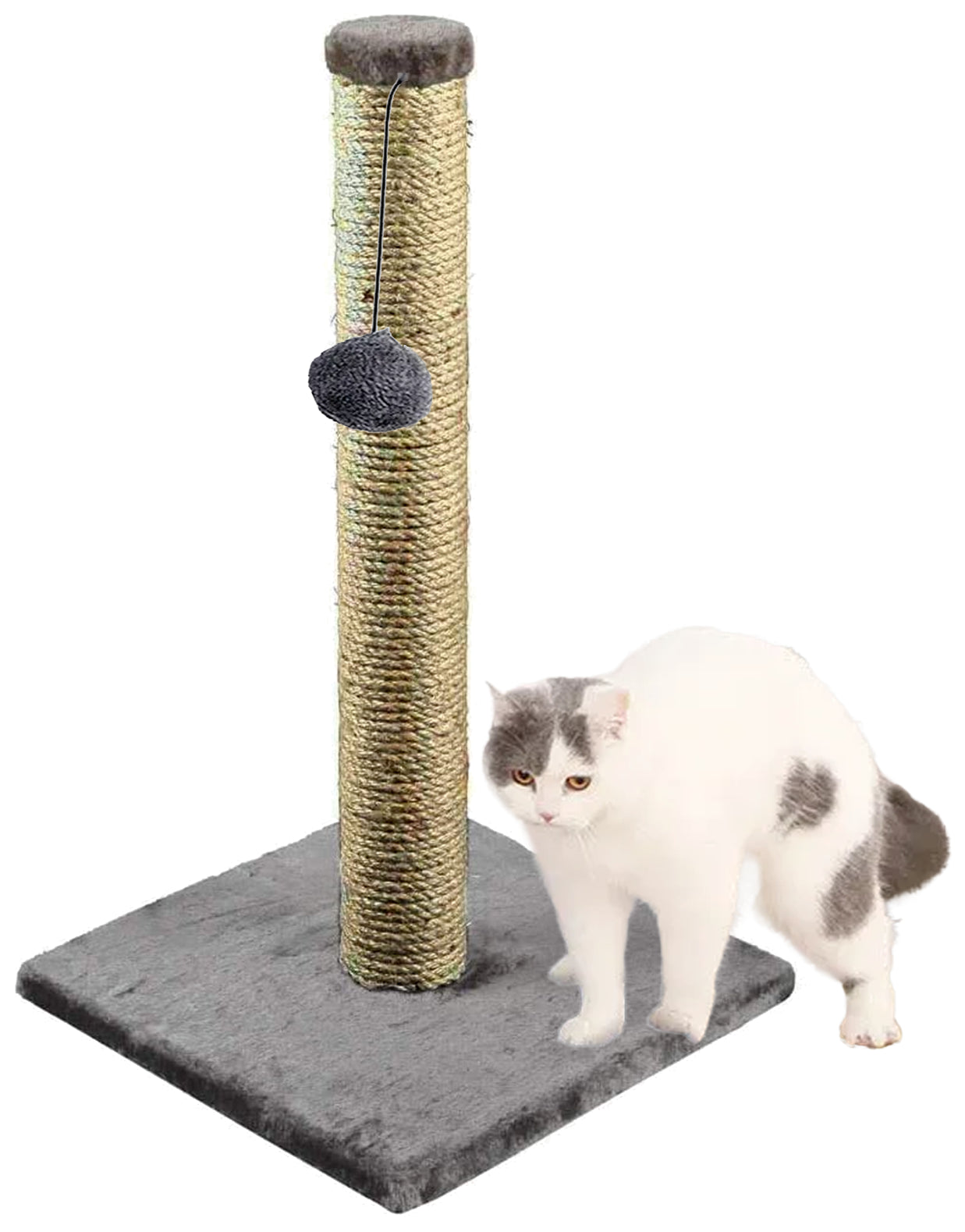 Cat Scratching Post - 40cm Sisal Pole for Kittens and Cats - New Design