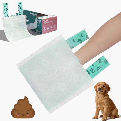 Double-Layer Dog Poop Bags with Paper Towels, Value Pack, Erasable 50 Bags Strong Waste Bag for Dogs, Eco-Friendly Pet Waste Bags for Walking,Travel,Home,Guaranteed Leak-Proof