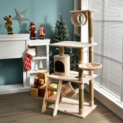 Multi-Tiered Cat Scratching Post and Tree