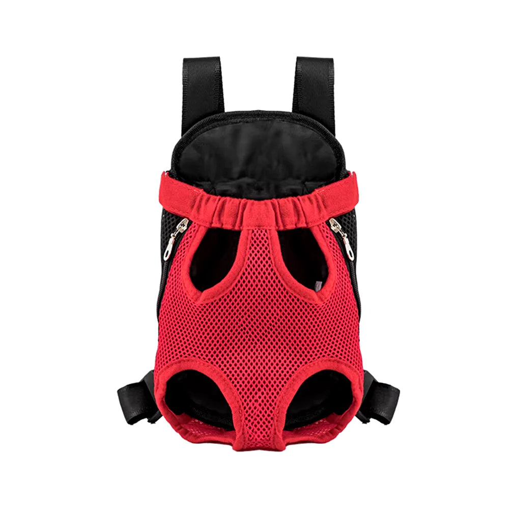 Adjustable Pet Carrier Backpack for Cats and Dogs - Portable Outdoor Travel and Hiking Bag