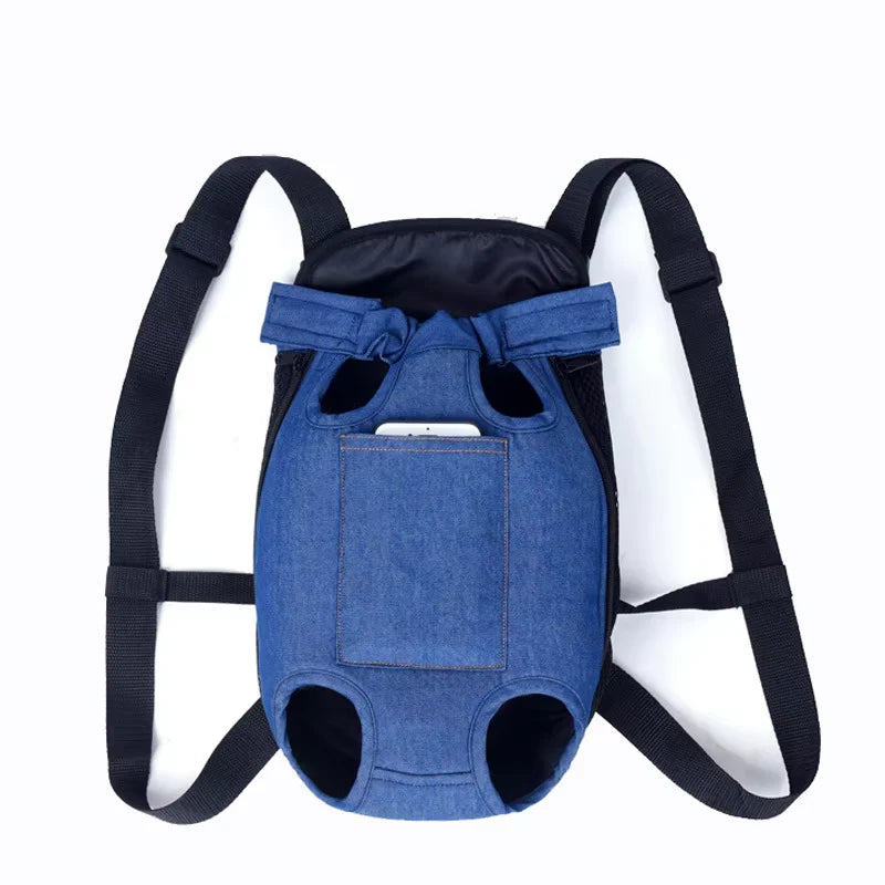 Adjustable Pet Carrier Backpack for Cats and Dogs - Portable Outdoor Travel and Hiking Bag