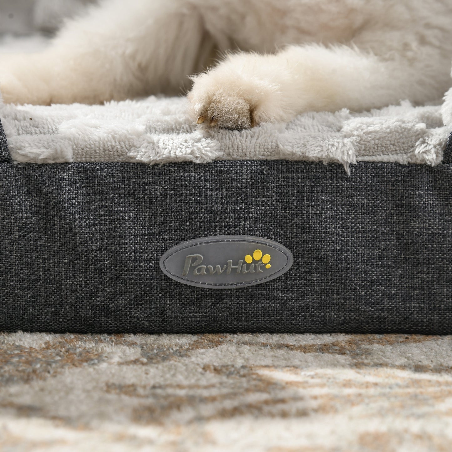 Indulge Your Small Dog with Our Cozy Brown Calming Bed - Anti-Slip Design for Ultimate Comfort