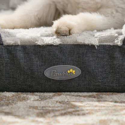 Indulge Your Small Dog with Our Cozy Brown Calming Bed - Anti-Slip Design for Ultimate Comfort