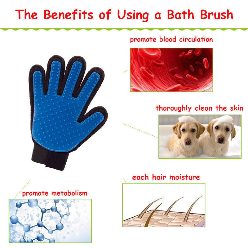 Transform Your Pet Grooming Routine with the Magic Glove - Ultimate Deshedding and Massage Mitt for Cats and Dogs