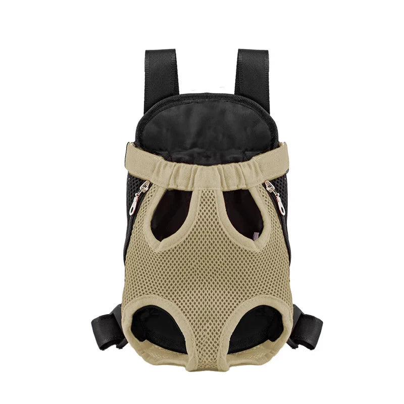 Adjustable Pet Carrier Backpack for Cats and Dogs - Portable Outdoor Travel and Hiking Bag