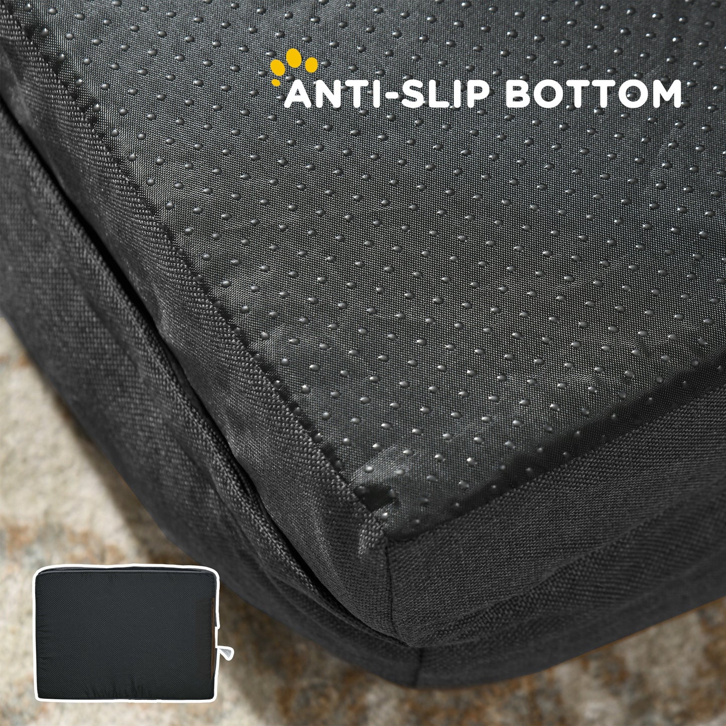 Indulge Your Small Dog with Our Cozy Brown Calming Bed - Anti-Slip Design for Ultimate Comfort
