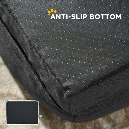 Indulge Your Small Dog with Our Cozy Brown Calming Bed - Anti-Slip Design for Ultimate Comfort